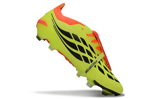 Adidas Predator Zapatos de Fútbol Amarillo Naranja Neón Detalle en la Parte Superior para Tierra Firme 2