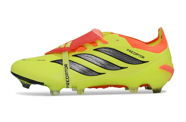 Adidas Predator Zapatos de Fútbol Amarillo Naranja Neón Detalle en la Parte Superior para Tierra Firme 7