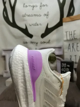 Adidas Pureboost White Knit Lifestyle Sneakers 3