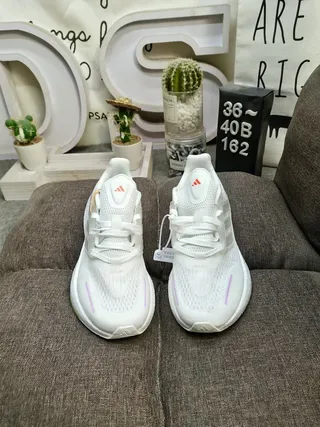 Adidas Pureboost White Knit Lifestyle Sneakers 10