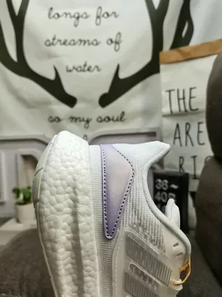 Adidas Pureboost White Knit Lifestyle Sneakers 13