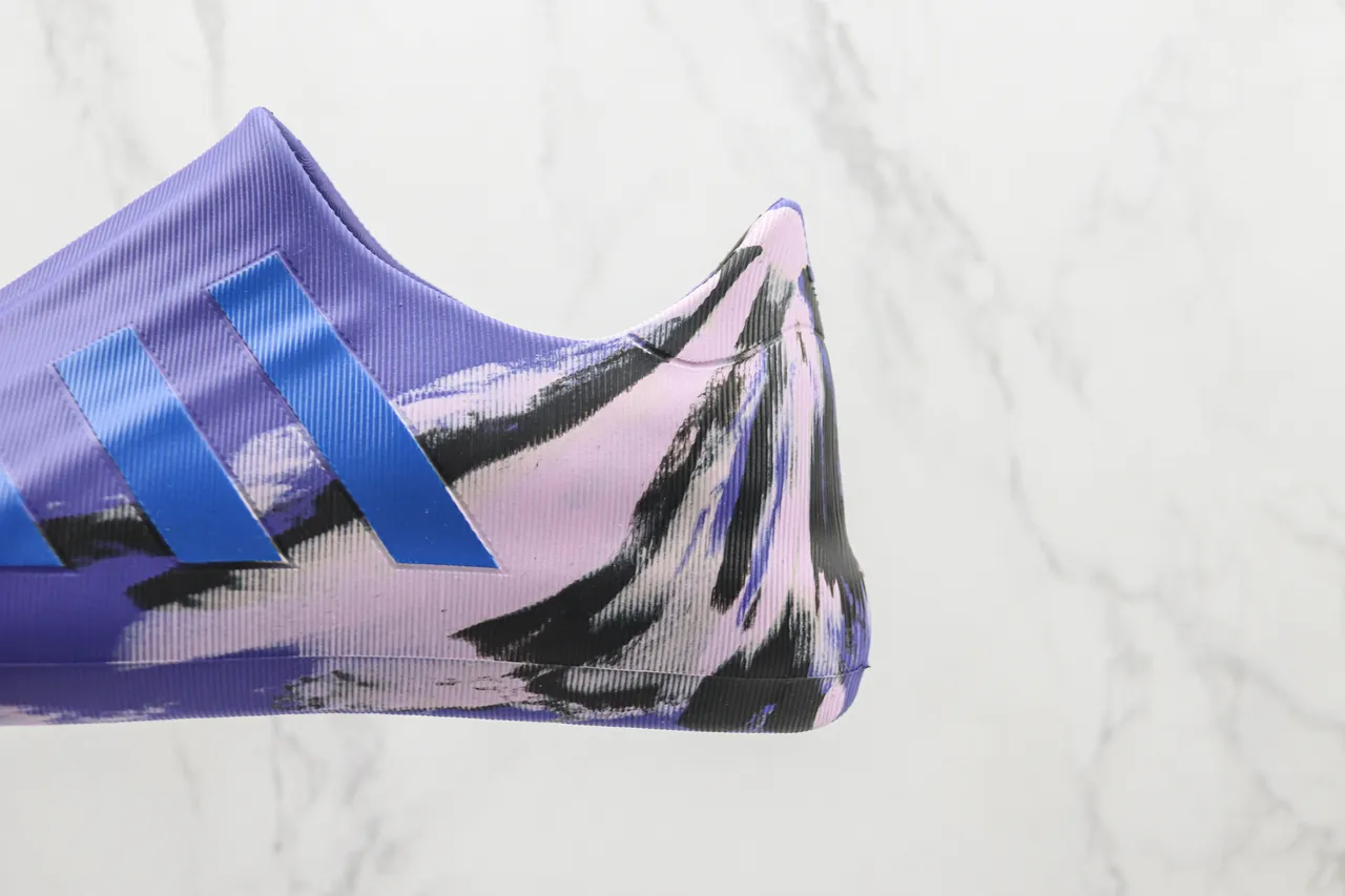 Adidas Purple Multicolor Molded Slip-On Ribbed Thermoplastic Upper Sneakers 4