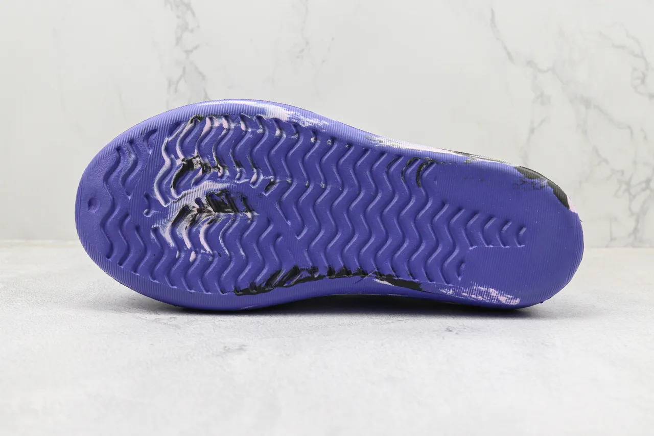 Adidas Purple Multicolor Molded Slip-On Ribbed Thermoplastic Upper Sneakers 5
