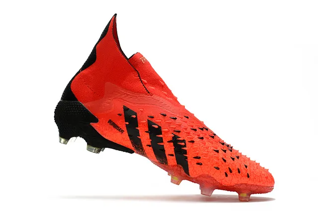 Adidas Sapatos de futebol com upper sintético texturizado, collar de ajuste de meia, corte alto e solo firme 3