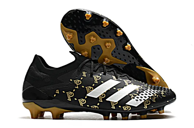 Adidas Rouge Noir Chaussures de Football à Empeine Basse, Ajustement Chaussette, Lacets Asymétriques et Semelle Firm-Ground 6