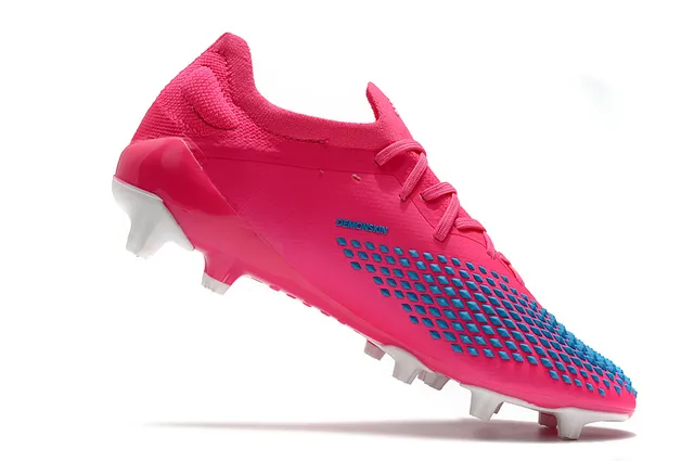 Adidas Rouge Noir Chaussures de Football à Empeine Basse, Ajustement Chaussette, Lacets Asymétriques et Semelle Firm-Ground 20