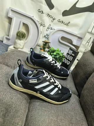Adidas Red Brown Breathable Mesh Upper Three-Stripe Side Branding Lifestyle Sneakers 9