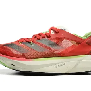 Adidas Red Green Engineered Mesh Upper Three-Stripe Side Panel Running Shoes