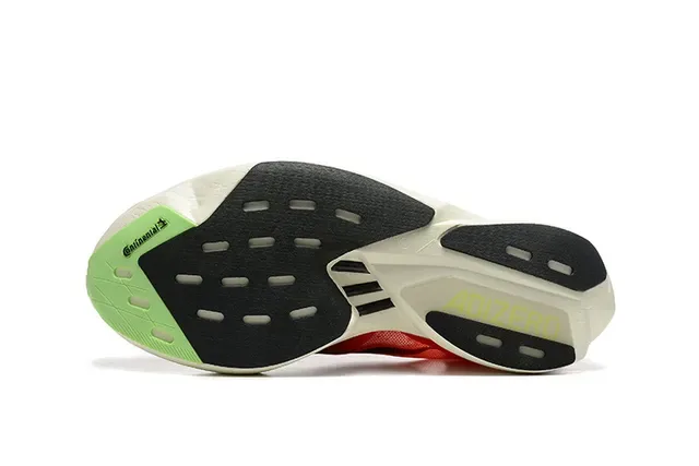 Adidas Red Green Engineered Mesh Upper Three-Stripe Side Panel Running Shoes 4