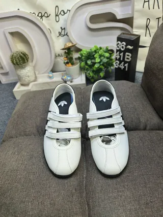 Adidas Red White Low-Top Velcro Strap Closure Lifestyle Sneakers 20