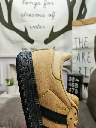 Adidas Samba Beige and Black Lifestyle Sneakers 3