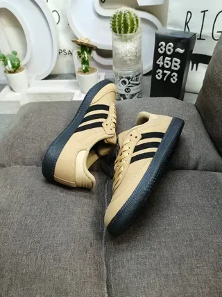 Adidas Samba Beige and Black Lifestyle Sneakers 6
