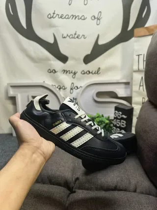 Adidas Samba Black and Cream Lifestyle Sneakers 5