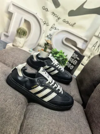 Adidas Samba Black and Cream Lifestyle Sneakers 9
