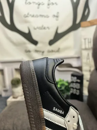 Adidas Samba Black and White Lifestyle Sneakers 3