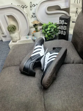 Adidas Samba Black and White Lifestyle Sneakers 6