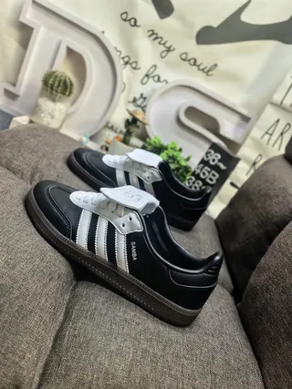 Adidas Samba Black and White Lifestyle Sneakers 7