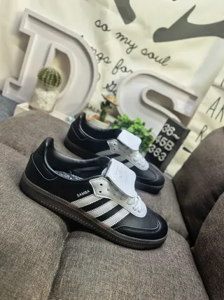 Adidas Samba Black and White Lifestyle Sneakers 9