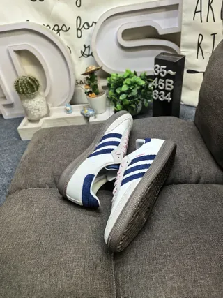 Adidas Samba Classic White Navy Pink Lifestyle Sneakers 6