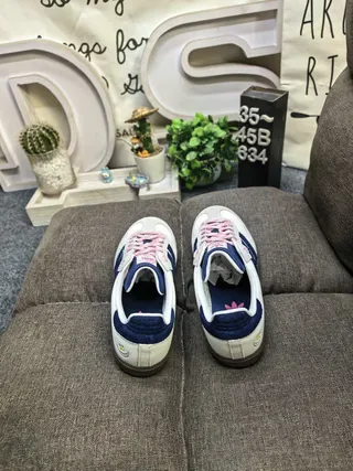 Adidas Samba Classic White Navy Pink Lifestyle Sneakers 8