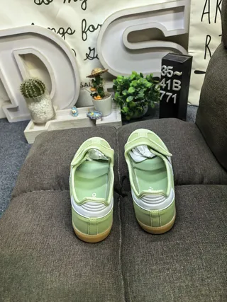 Adidas Samba Light Green Suede Lifestyle Sneakers 8