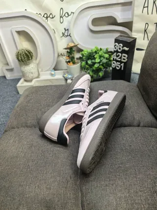 Adidas Samba Light Pink and Black Lifestyle Sneakers 6