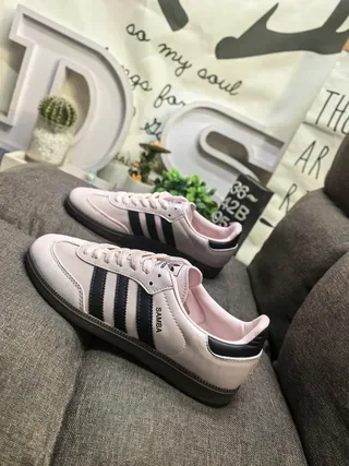 Adidas Samba Light Pink and Black Lifestyle Sneakers 7