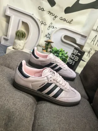 Adidas Samba Light Pink and Black Lifestyle Sneakers 9