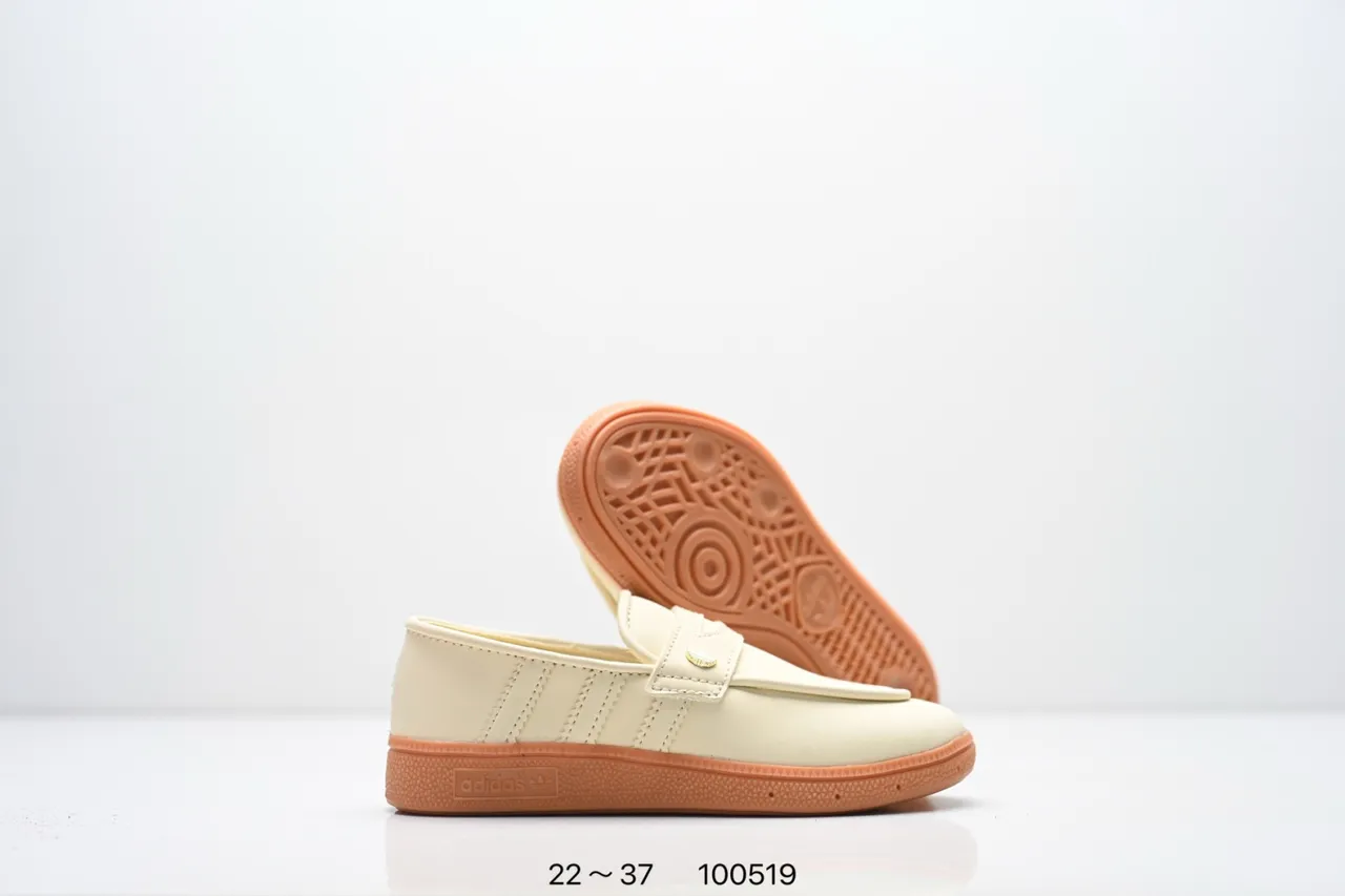 Adidas Samba Loafer Beige Brown Slip-On Padded Strap Loafer 2