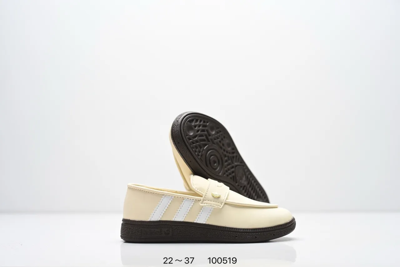 Adidas Samba Loafer Beige Brown Slip-On Padded Strap Loafer 5