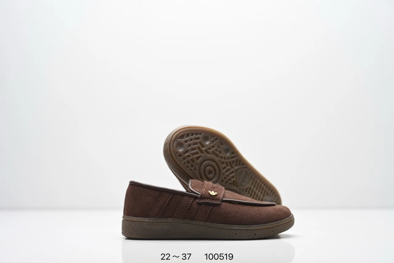 Adidas Samba Loafer Beige Brown Slip-On Padded Strap Loafer 6