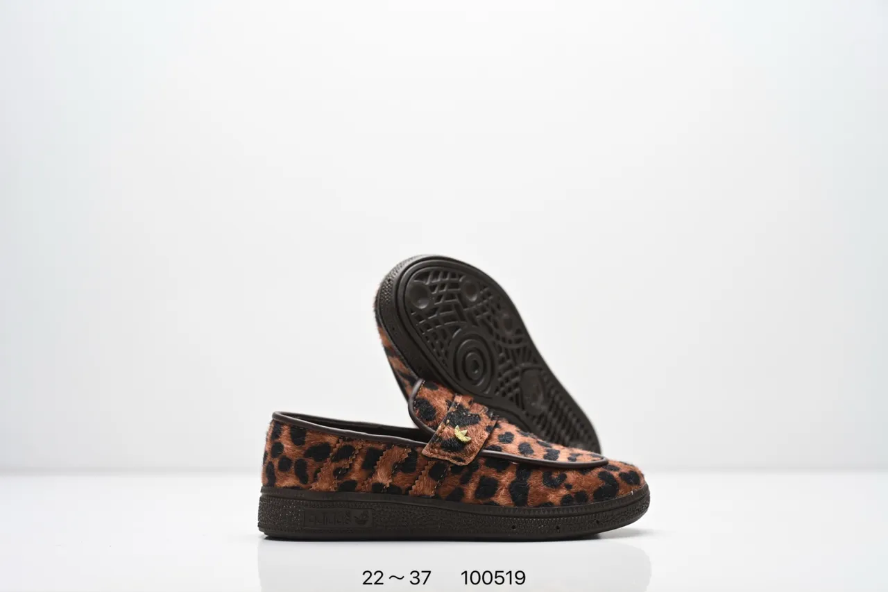 Adidas Samba Loafer Beige Brown Slip-On Padded Strap Loafer 9