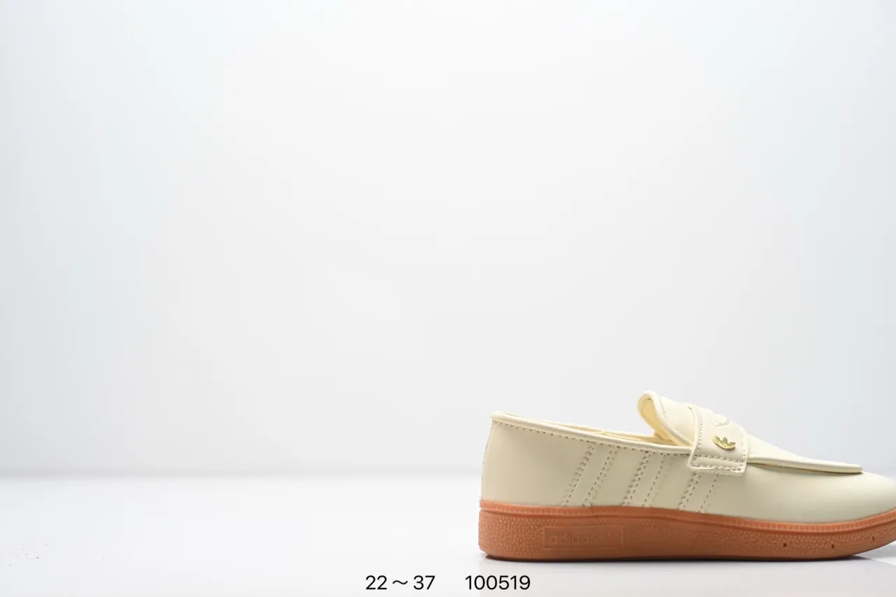 Adidas Samba Loafer Beige Brown Slip-On Padded Strap Loafer 14