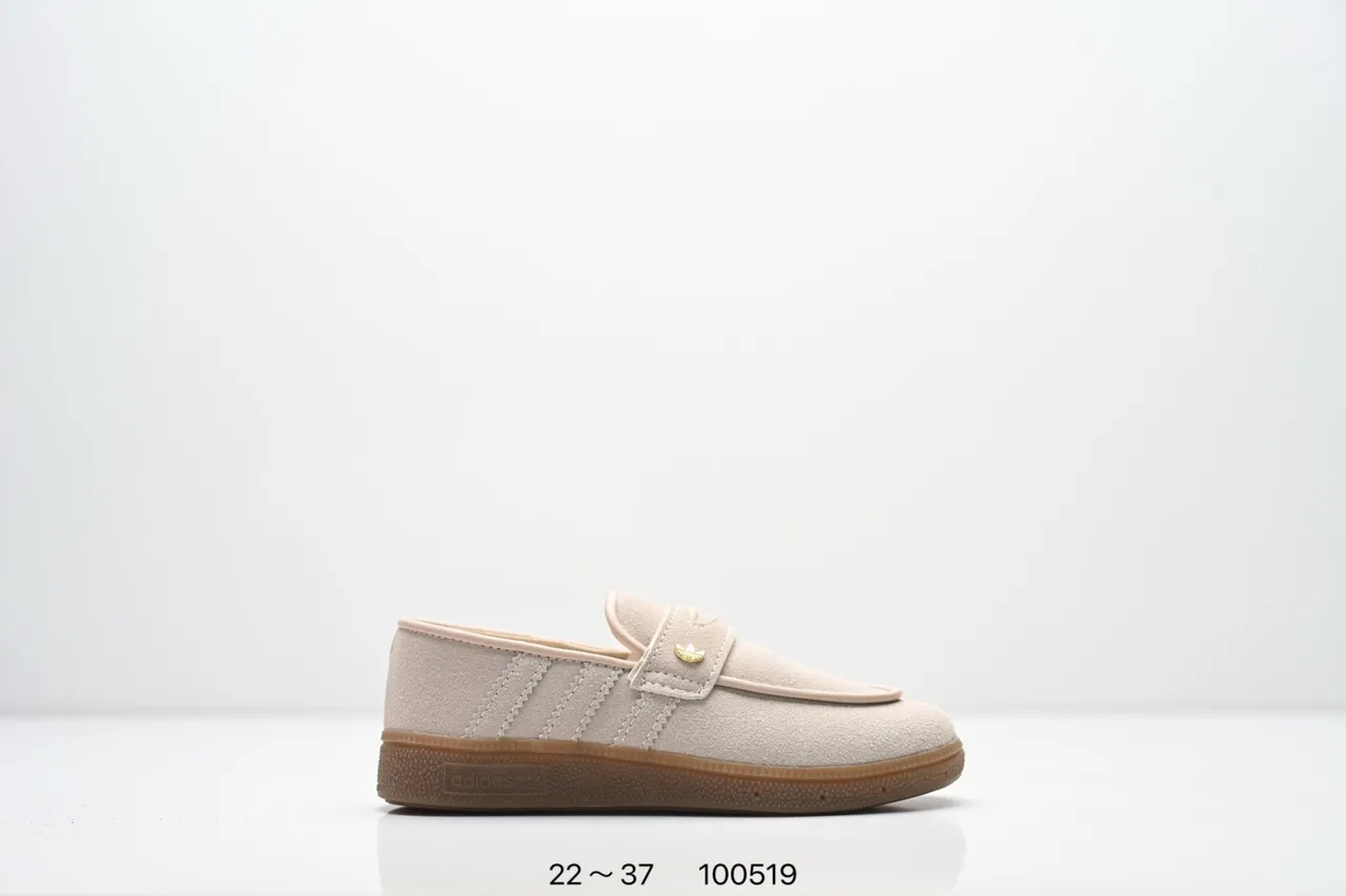 Adidas Samba Loafer Beige Brown Slip-On Padded Strap Loafer 21