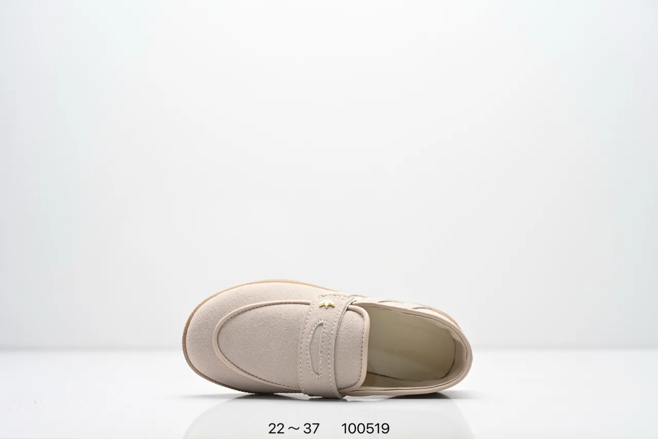 Adidas Samba Loafer Beige Brown Slip-On Padded Strap Loafer 24