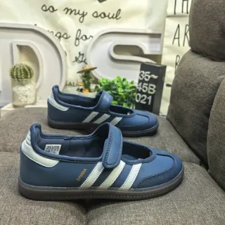 Adidas Samba Navy and White Lifestyle Sneakers