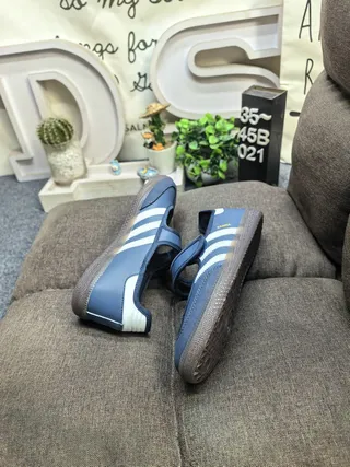 Adidas Samba Navy and White Lifestyle Sneakers 6