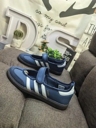 Adidas Samba Navy and White Lifestyle Sneakers 7