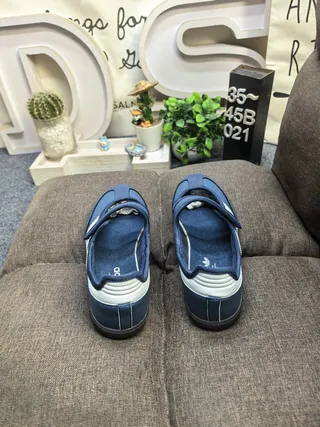 Adidas Samba Navy and White Lifestyle Sneakers 8