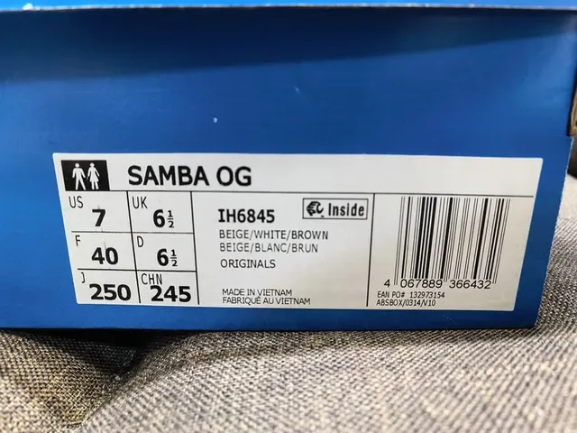 Adidas Samba Off-White and Brown Lifestyle Sneakers 2
