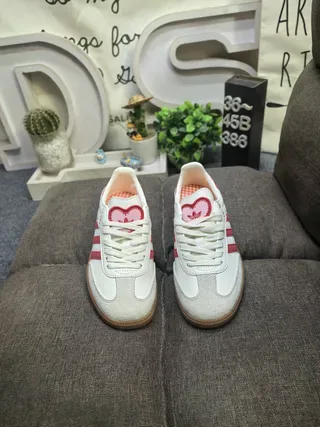 Adidas Samba Off-White and Red Lifestyle Sneakers 10