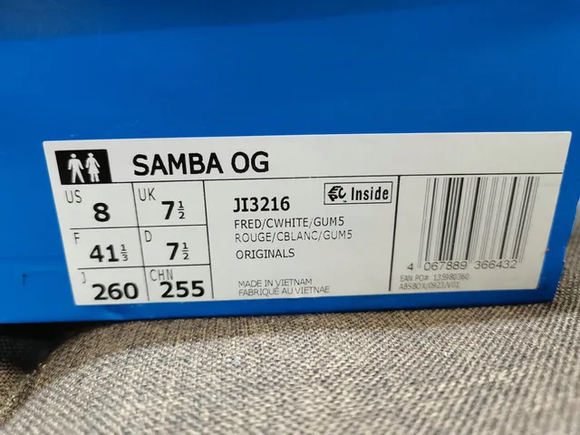 Adidas Samba Off-White Black Gray Gum Lifestyle Sneakers 2