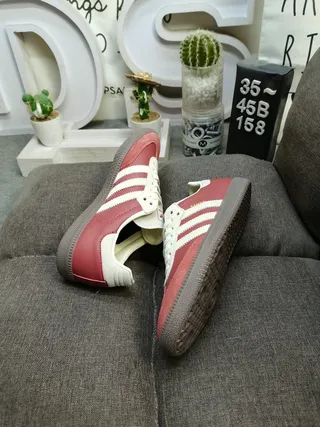 Adidas Samba Off-White Black Gray Gum Lifestyle Sneakers 6