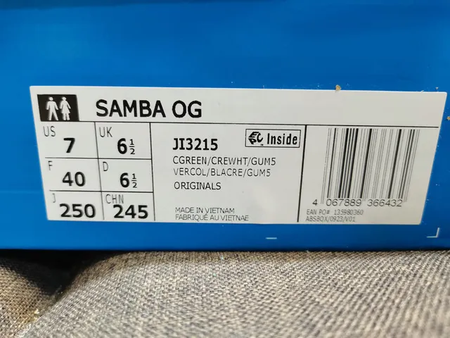 Adidas Samba Off-White Black Gray Gum Lifestyle Sneakers 12