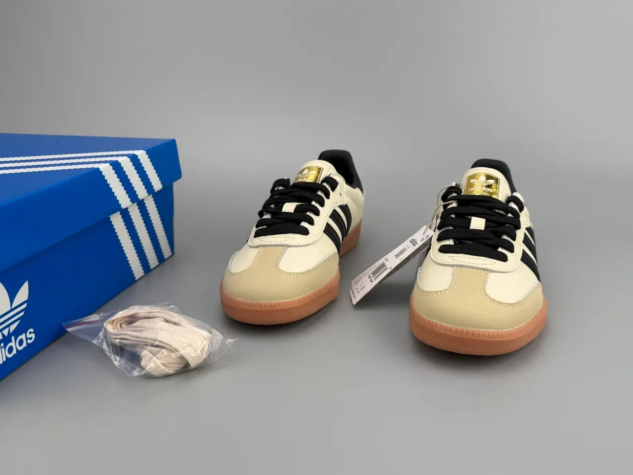 Adidas Samba Off-White Black Gum Lifestyle Sneakers 3