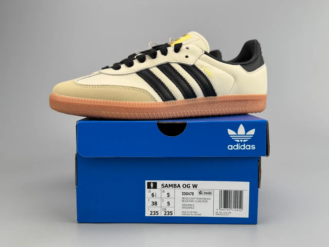 Adidas Samba Off-White Black Gum Lifestyle Sneakers 4