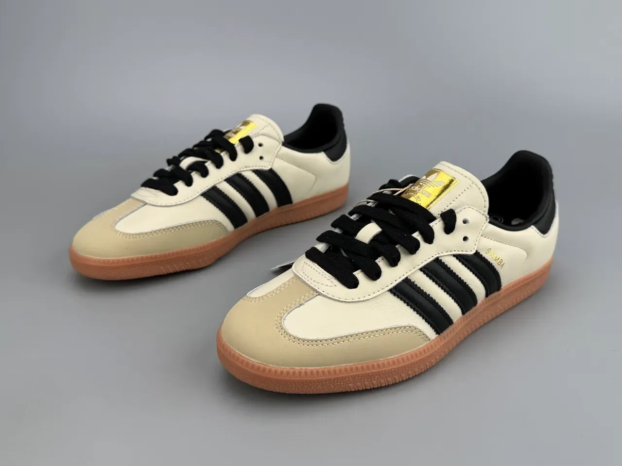 Adidas Samba Off-White Black Gum Lifestyle Sneakers 5