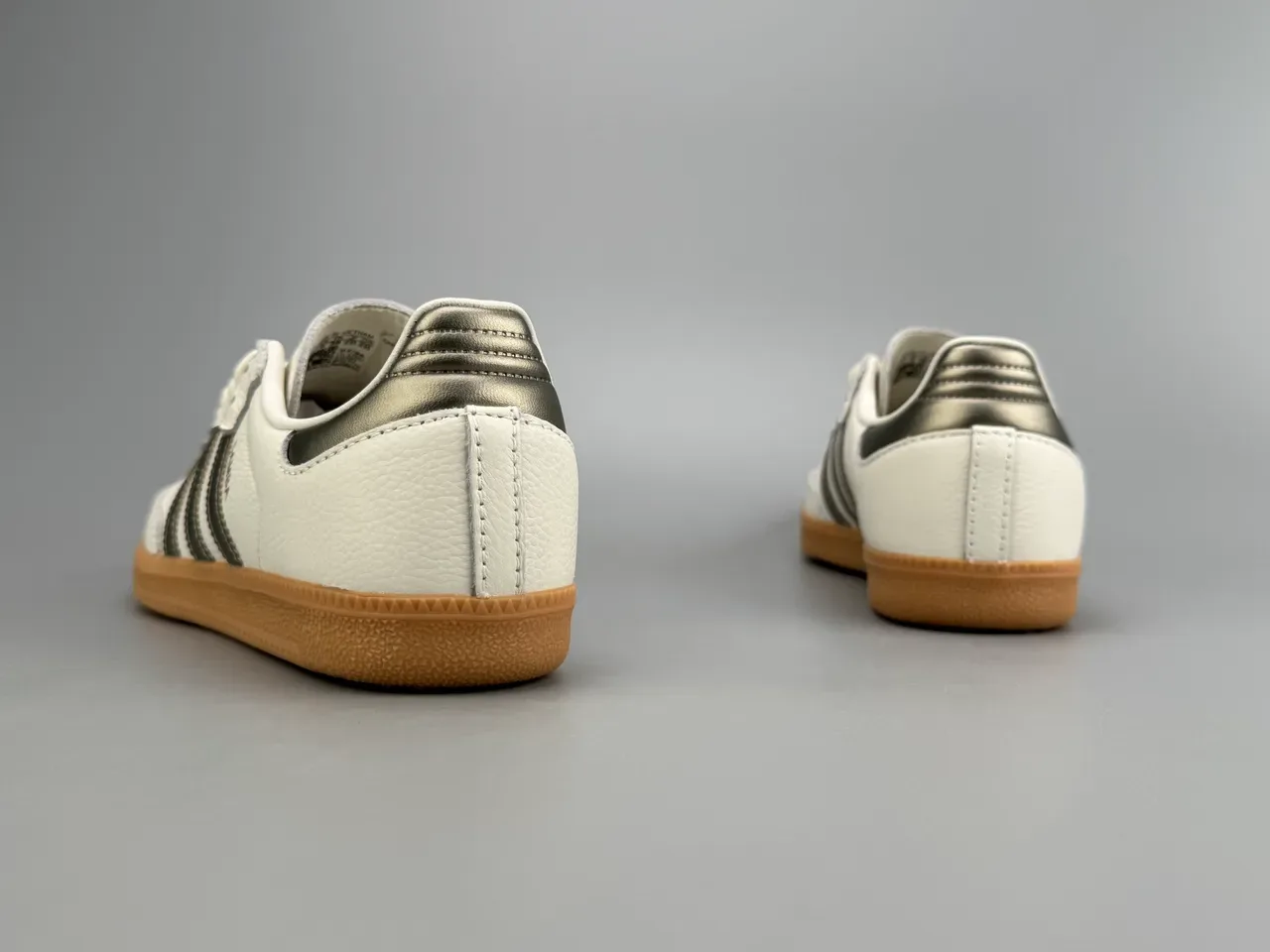 Adidas Samba Off-White Metallic Silver Lifestyle Sneakers 3