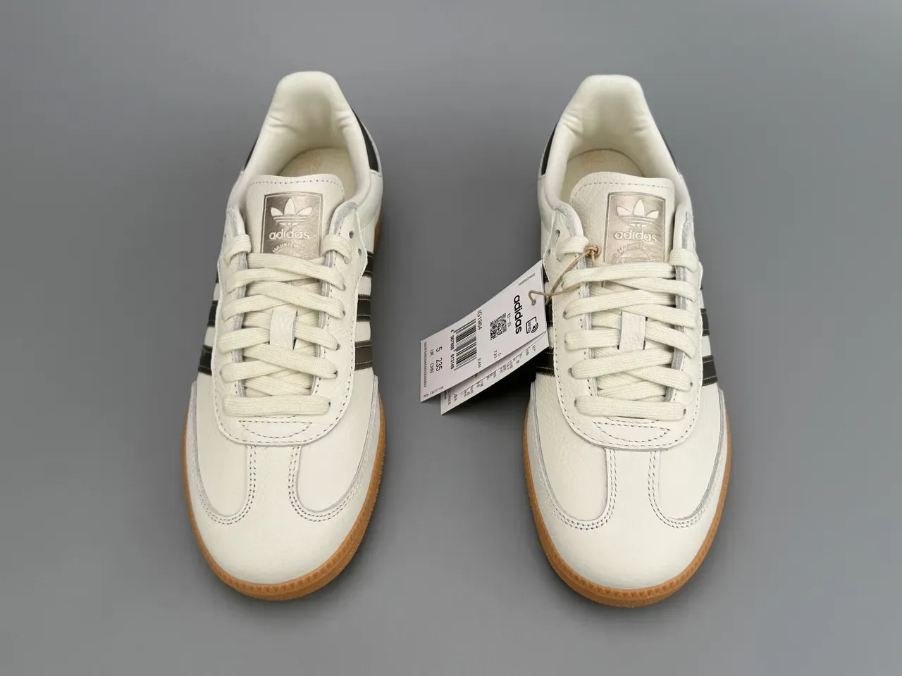 Adidas Samba Off-White Metallic Silver Lifestyle Sneakers 6