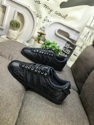 Adidas Samba OG Black Embroidered Bow Lifestyle Sneakers 7